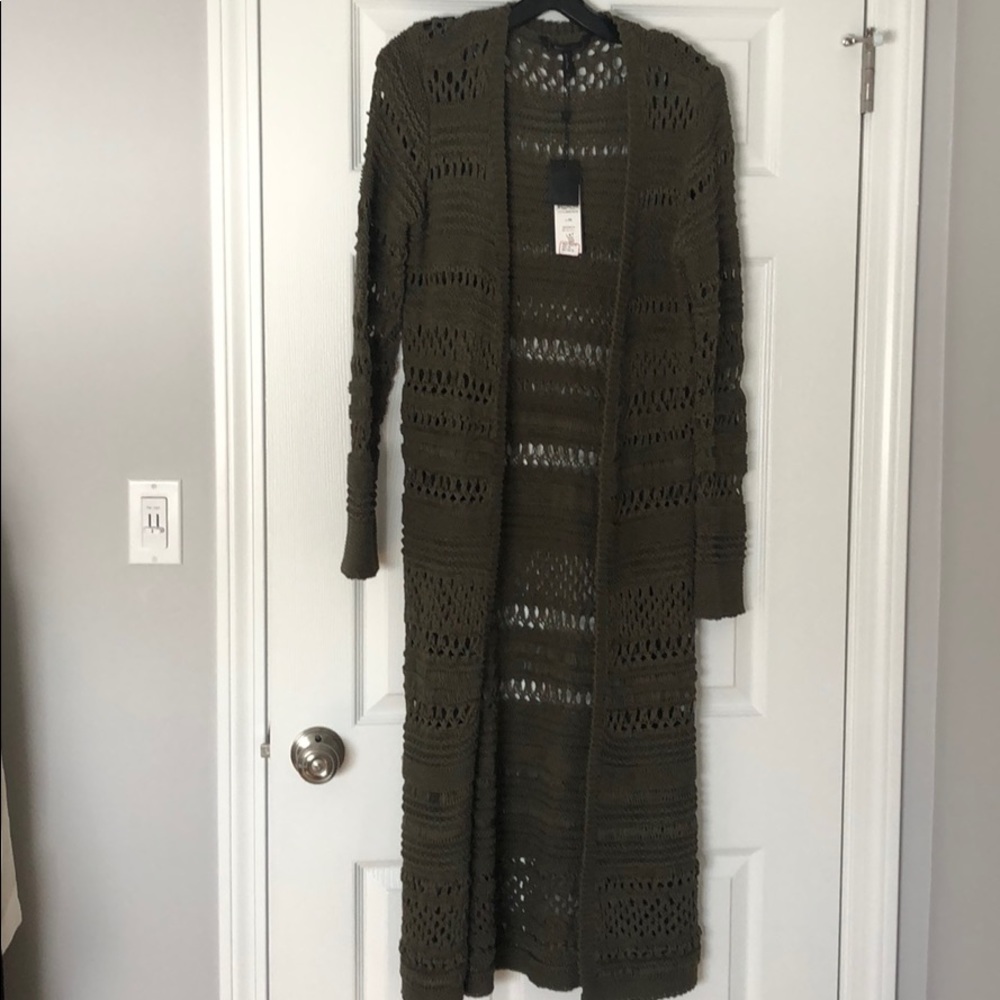 Olive BCBG duster